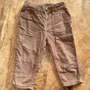 Lined Corduroy Straight Leg Pants || Baby Gap